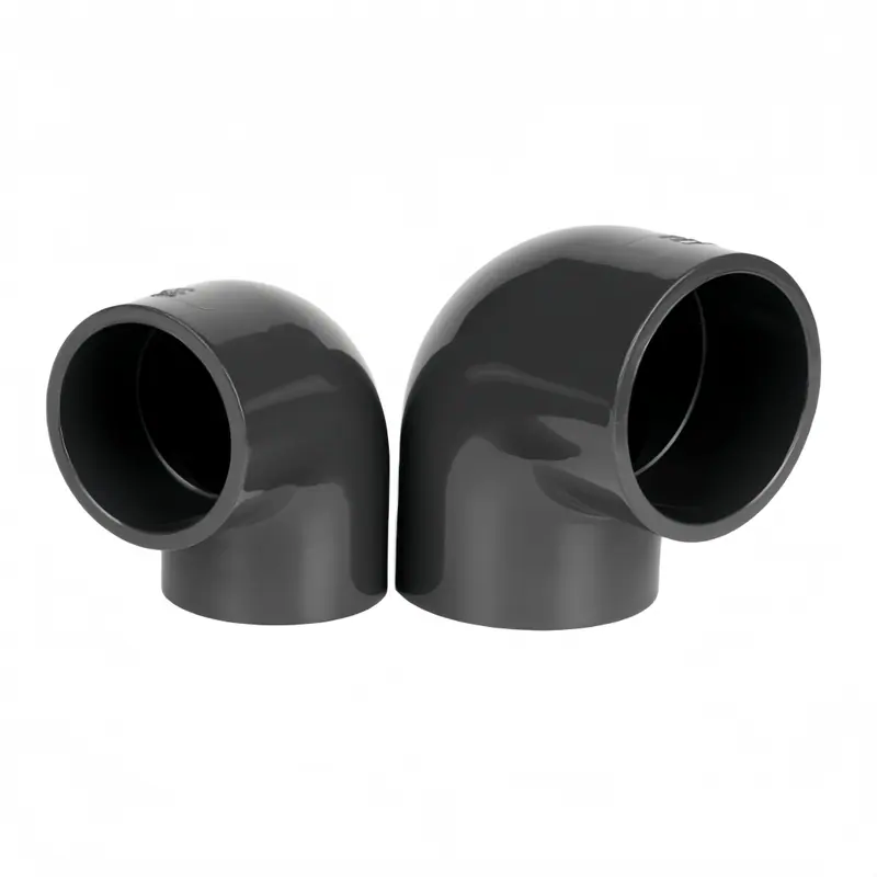 PVC 90 degree elbow fitting sample for mold RFQ review