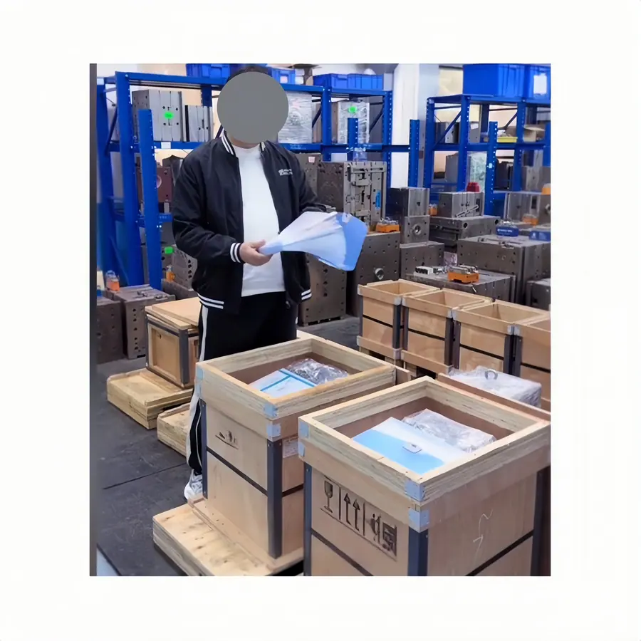 Export packing proof for injection mold shipment